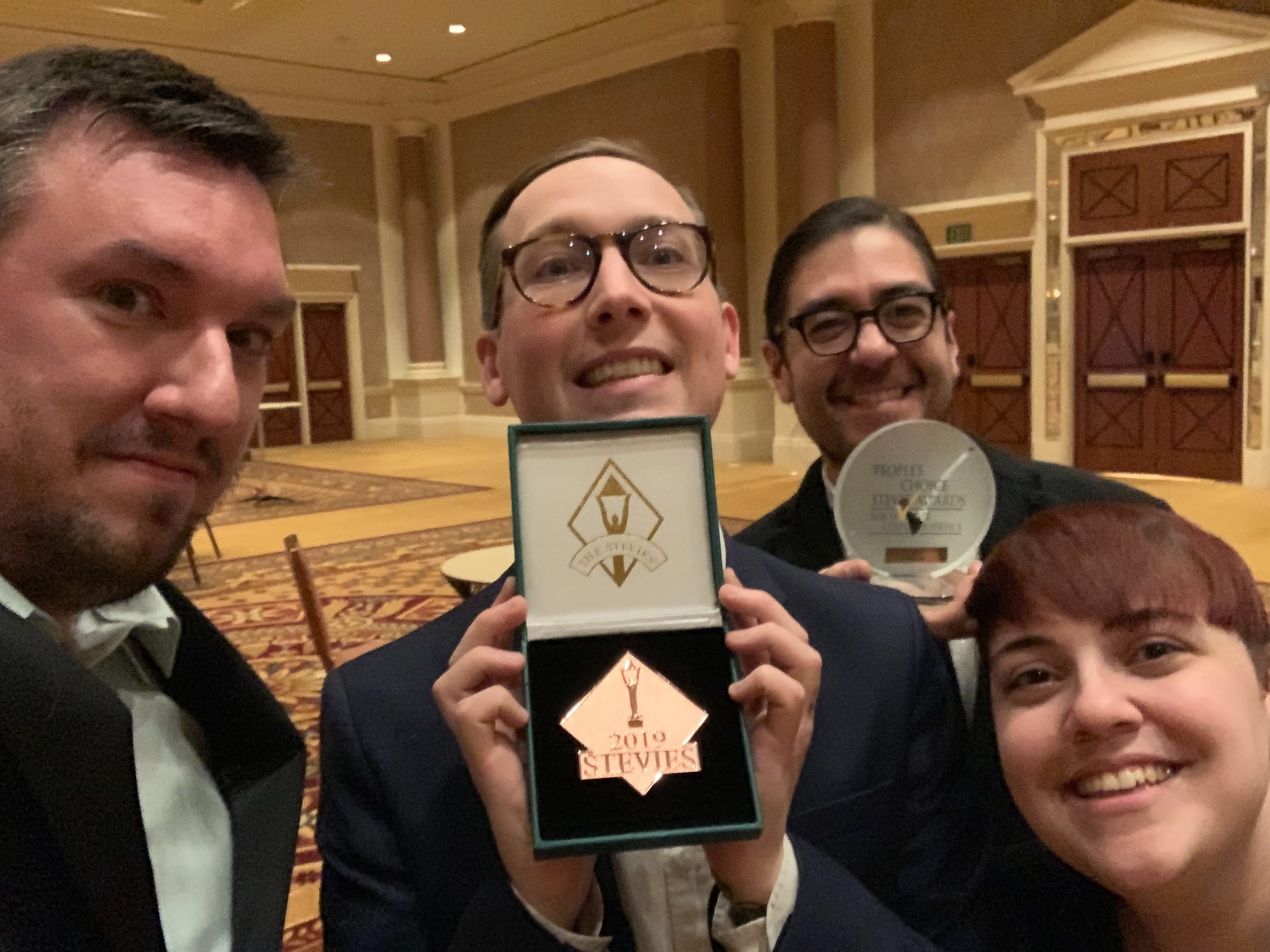 A Few Linodians at the 2018 Stevie Awards