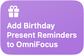 Birthday Present Reminders Shortcut Icon